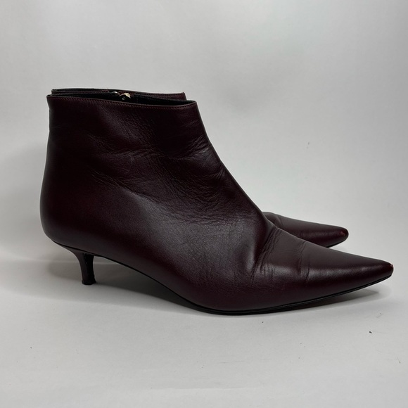 ANINE BING Stella Ankle Boot Burgundy Size 40 - Picture 2 of 12